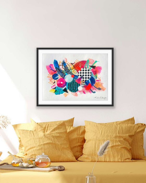THE DOG'S WHATSITS -'Above Bed' Statement Large A1 Limited Edition Hand Finished Fine Art Print