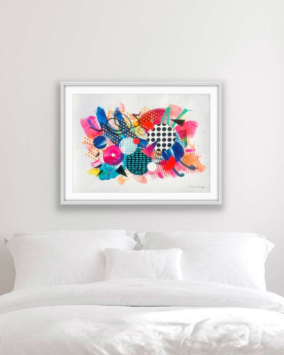 THE DOG'S WHATSITS -'Above Bed' Statement Large A1 Limited Edition Hand Finished Fine Art Print