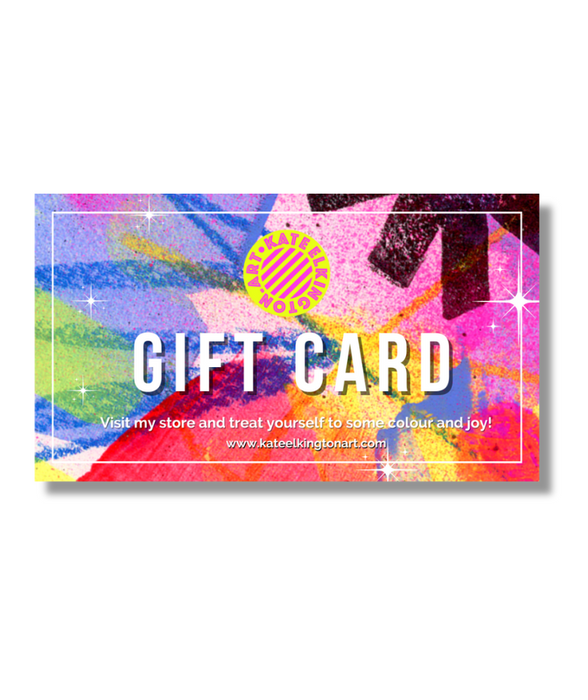 Colourful Kate Elkington Art Gift Card