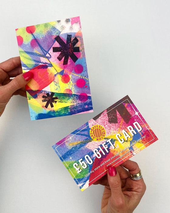 GIFT CARD & FINE ART GREETINGS CARD SET - Redeemable at Kate Elkington Art